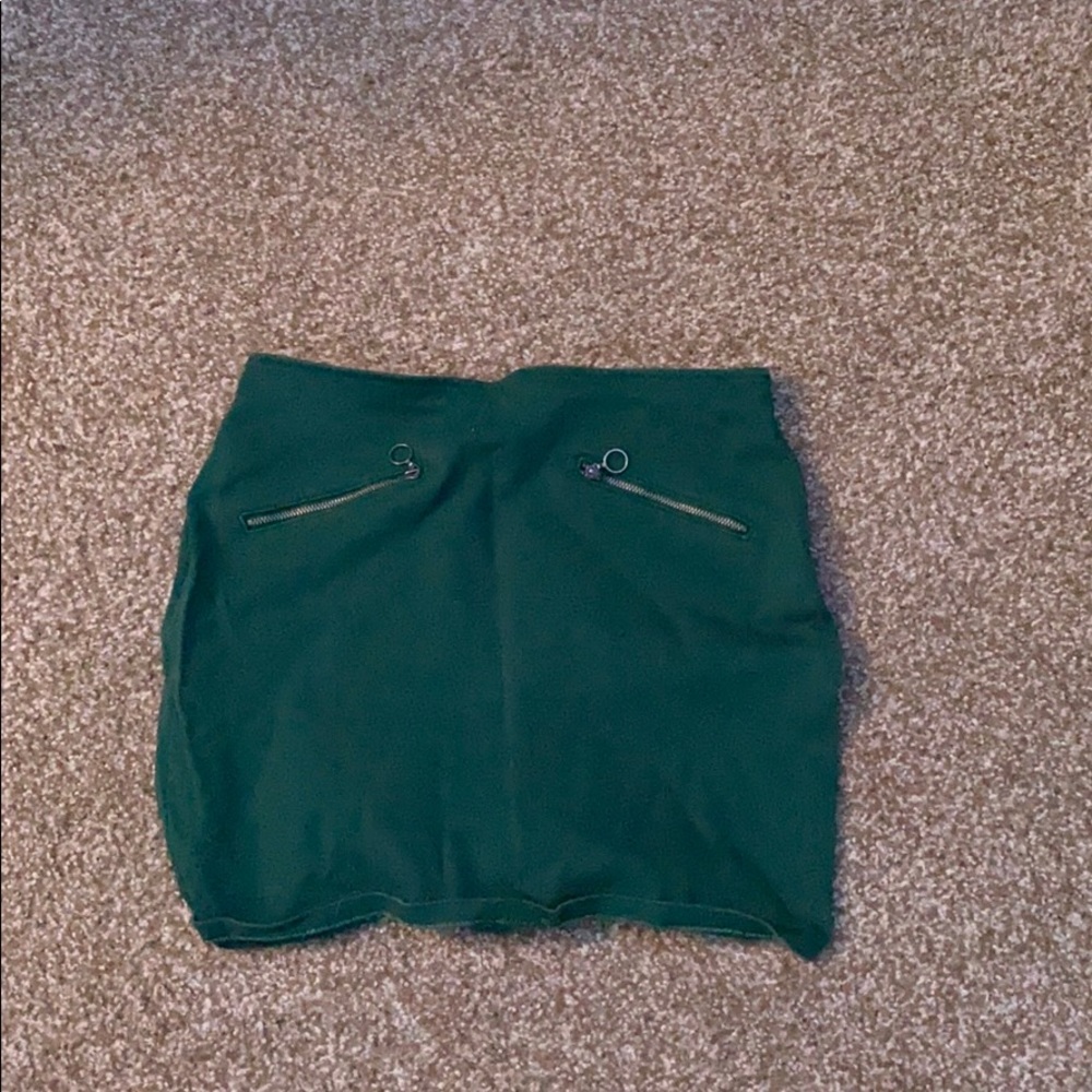 Green skirt